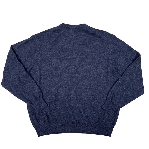 Davis & Squire Extra Fine Merino Wool V-Neck Gray Sweater Size XL - Picture 2 of 5